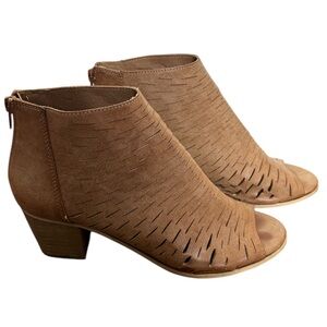 STEVE MADDEN MADDEN GIRL Rockella Ankle Booties/Shoes With Zipper Tan Brown 38/8